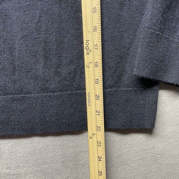 UNTUCKit Extrafine Merino Wool Men's Pullover 1/4 Zip Sweater. Small.black - Picture 4 of 6